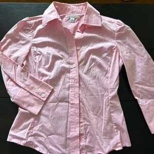 Banana Republic Light Pink Long Sleeve Button-Down Shirt